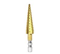 Mengshen Foret Etage 3-13mm, Acier Rapide Titane Enduit Étape Foret Cutter Hex Shank Outils électriques HSS Professional Pagoda Foret Étape Foret Multifonction Trou Alésoir Perçage