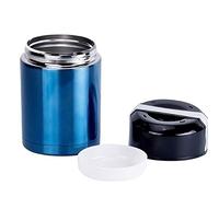 Mengshen Grand Boîtes Alimentaires isothermes Bocal de nourriture isolé sous vide pour la cuisson 35 oz, acier inoxydable Intérieur Pot à soupe à l'épreuve des fuites Conteneur bleu