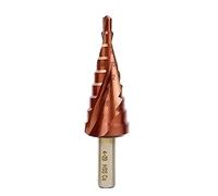 Mengshen HSS M35 Forets étagés 4-20mm, Ensemble de forets à Fond de pagode à Grand Embout en Spirale en Cobalt Alésoir Poignée Triangle Co Perçage Foret à tête fraisée