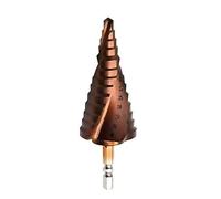 Mengshen Large HSS M35 étape foret conique 6-35 mm, cobalt hexagonal tige hélicoïdale grande pagode alésoir forage forage fraisage coupe agrandir acier inoxydable trempage plaque d'acier PVC tôle