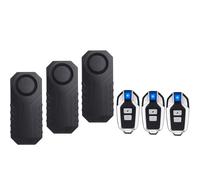 Mengshen Lot de 3 détecteurs de sécurité antivol pour moto, scooter, remorque, porte, fenêtre, voiture, scooter électrique, étanchéité IP65, 113 dB