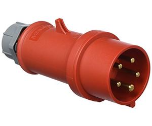 Mennekes 101200151 Fiches cEE Pro Top, Prise de courant, 400 V, 50 - 60 Hz, 16 A, 5 pôles, IP 44, 10 Emballage rouge