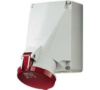 Mennekes Prise murale CEE 1145A 63A 400V 5P 6H Rouge/Blanc