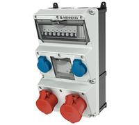 MENNEKES ELEKTROTECHNIK Mennekes Combinaison de prises 930013 AMAXX 2CEE 32A/16A 5P 2xSchuko
