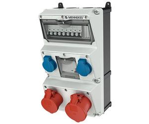 MENNEKES ELEKTROTECHNIK Mennekes Combinaison de prises 930013 AMAXX 2CEE 32A/16A 5P 2xSchuko