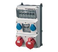 MENNEKES ELEKTROTECHNIK Combinaison de prises de courant Mennekes 930009 AMAXX 2xCEE16A/32A 5P 2xSchuko