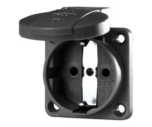 MENNEKES Mennekes Prise d’extension Schuko 16A, 2p+T, 230V, noire 11032 Quantité:1