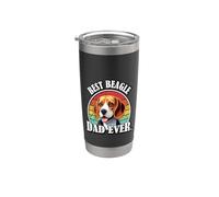 Mens Boys Kids Retro Sunset Vintage Best Beagle Dad Ever Gobelet isotherme en acier inoxydable double paroi