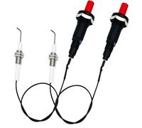 MENSI Kit d'allumage piézo à bouton poussoir au propane de 30 cm de long pour gril à gaz/cuisinière/chauffage/poêle Spaker Spaker Generator Kit d'allumage 2 pièces/lot