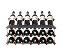 Mensolas Display - 18 bouteilles - Pin teinté foncé