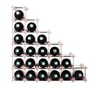 Mensolas Escaliers - 27 bouteilles - Pin