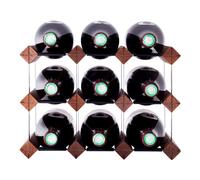 Mensolas Pin teinté foncé - 9 bouteilles