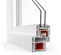 Menuiserie PVC, profil aluplast IDEAL 4000, blanc, 600 x 600 mm, entièrement personnalisable