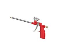 MenYiYDS Pistolet Mousse Expansive PU Professionnel en Acier Inoxydable, 1 Pièce Pistolet à Polyuréthane, Canon à Mousse pour Calfeutrage Isolation et Remplissage, Rouge