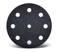 MENZER Black Disques abrasifs auto-agrippants, 125 mm, 9 trous, p. Ponceuses excentriques, Carbure de silicium (Lot de 50) G240