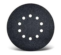 MENZER Black Disques abrasifs auto-agrippants, 225 mm, 10 trous, p. Ponceuses à plâtre, Carbure de silicium (Lot de 10) G16