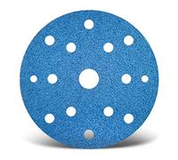 MENZER Blue Disques abrasifs 150 mm, 15 trous (Lot 25) G80 | p. Ponceuses excentriques, Corindon de zirconium, support auto-agrippant