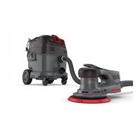 MENZER Dustfree Système de Ponçage ETS 150 5.0 + VCM 530 PRO | Ponceuse Excentrique, Aspirateur Industriel Eau et Poussière