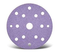 MENZER Purple HD Disques abrasifs auto-agrippants, 150 mm, 15 trous, p. Ponceuses excentriques, Mix céramique (Lot de 50) G120
