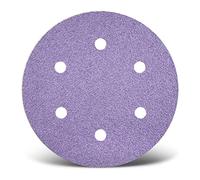 MENZER Purple HD Disques abrasifs auto-agrippants, 225 mm, 6 trous, p. Ponceuses à plâtre, Mix céramique (Lot de 5) G40