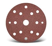 MENZER Red Disques abrasifs auto-agrippants, 150 mm, 15 trous, p. Ponceuses excentriques, Corindon normal (Lot de 50) G120