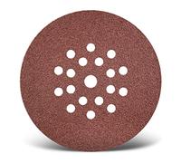 MENZER Red Disques abrasifs auto-agrippants, 225 mm, 19 trous, p. Ponceuses à plâtre, Corindon normal (Lot de 25) G120