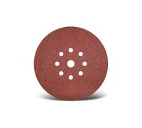 MENZER Red Disques abrasifs auto-agrippants, 225 mm, 9 trous, p. Ponceuses à plâtre, Corindon normal (Lot de 10) G16