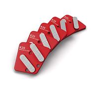 MENZER Segments de Ponçage Diamant, G20, Sol Moyen (5 Pièces) | compatible avec Monobrosse MENZER ESM 406