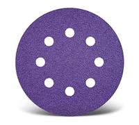 MENZER Titanium HD Disques abrasifs auto-agrippants, 125 mm, 8 trous, p. Ponceuses excentriques, Mix céramique (Lot de 50) G60