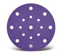 MENZER Titanium HD Disques abrasifs auto-agrippants, 150 mm, 17 trous, p. Ponceuses excentriques, Mix céramique (Lot de 50) G40