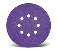 MENZER Titanium HD Disques abrasifs auto-agrippants, 150 mm, 8 trous, p. Ponceuses excentriques, Mix céramique (Lot de 50) G120