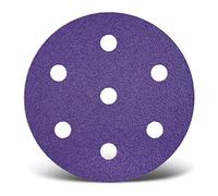 MENZER Titanium HD Disques abrasifs auto-agrippants, 90 mm, 7 trous, p. Ponceuses excentriques, Mix céramique (Lot de 50) G60