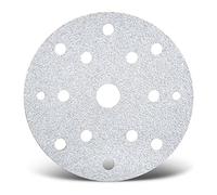 MENZER White Disques abrasifs auto-agrippants, 150 mm, 15 trous, p. Ponceuses excentriques, Corindon normal (Lot de 50) G240