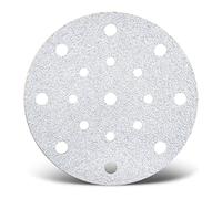 MENZER White Disques abrasifs auto-agrippants, 150 mm, 17 trous, p. Ponceuses excentriques, Corindon normal (Lot de 50) G180