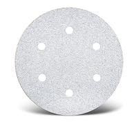 MENZER White Disques abrasifs auto-agrippants, 225 mm, 6 trous, p. Ponceuses à plâtre, Corindon normal (Lot de 25) G120