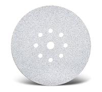 MENZER White Disques abrasifs auto-agrippants, 225 mm, 9 trous, p. Ponceuses à plâtre, Corindon normal (Lot de 25) G320