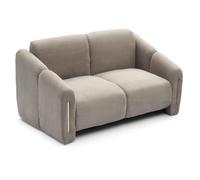 Canapé 2 places en Velours Côtelé Maxine 150cm Taupe