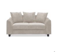 Menzzo Canapé Mozart 2 places – velours côtelé, assise profonde – beige