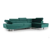 Canapé d'Angle Droit Têtière 260cm Vert