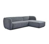 Canapé d'Angle Réversible Bouclette Jerry 287cm Gris
