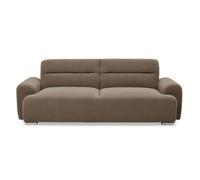 MENZZO Canapé-lit clic-clac 3 places confort Lucille Tissu bouclette Taupe - Tissu bouclette,Tissu L223 x P92 x H80 cmPosition lit :