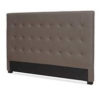Menzzo Contemporain Luxor Tête de Lit Bois Taupe 8 x 190 x 122 cm