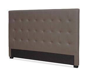 Menzzo Contemporain Luxor Tête de Lit Bois Taupe 8 x 190 x 122 cm