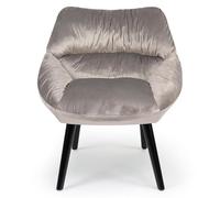 Paris prix Fauteuil velours moderne - Gris