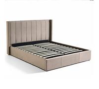 Menzzo Lit Adulte Fady – Sommier relevable 180x200 cm Taupe