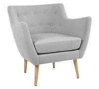 Menzzo Scandinave Molly Fauteuil Tissu Gris 73 x 133 x 81 cm