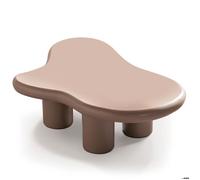 MENZZO Table basse forme nuage Valdo 69x100cm Taupe