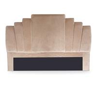 Menzzo Tête de lit Arena 180 cm Velours capitonné Taupe