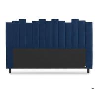 MENZZO Tête de lit Lucky 180cm Velours Bleu - Velours L180 x P8 x H120 cm
