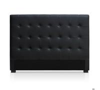 Menzzo Tête de lit Luxor HB160 Contemporain Bois noir 170 x 122 cm